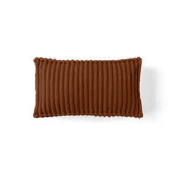 Stella - coussin - en velours côtelé grosses côtes - 32x57 cm - Terracotta