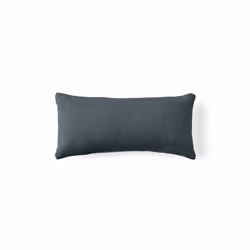 Alicante - coussin - en velours texturé - 28x58 cm - Bleu grisé