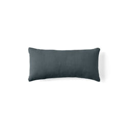 Alicante - coussin - en velours texturé - 28x58 cm - Bleu grisé