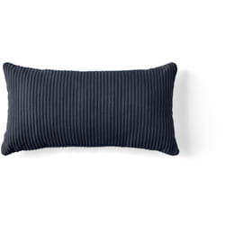 Lisa Design - Colombine - coussin - en velours côtelé - 32x63 cm - bleu nuit