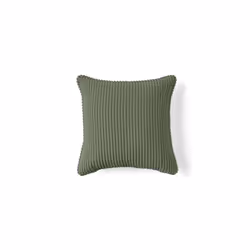Topaze - coussin - en velours côtelé - 40x40 cm - Vert sauge