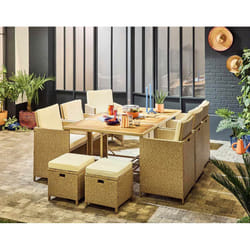 Best Mobilier 2259BEI ensemble de meubles de jardin Beige
