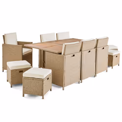 Best Mobilier 2259BEI ensemble de meubles de jardin Beige - Vue supplémentaire 2