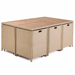 Best Mobilier 2259BEI ensemble de meubles de jardin Beige - Vue supplémentaire 3