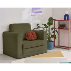 Marilia - fauteuil - convertible déplimousse - en velours côtelé