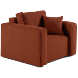 Topaze - fauteuil - en velours texturé