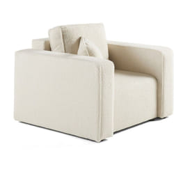 Topaze - fauteuil - en tissu bouclette