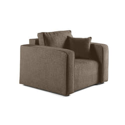 Topaze - fauteuil - en tissu velours relief