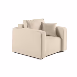 Topaze - fauteuil - en tissu velours relief