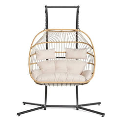 Best Mobilier Mirella Beige, Noir Chaise bain de soleil