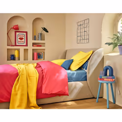 Florina - lit coffre - 160x200 cm - sommier inclus - en tissu