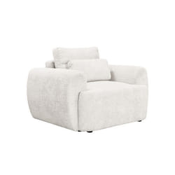 Mahina - fauteuil - en tissu bouclette - Beige