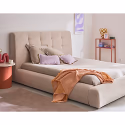 Onyx - lit coffre - 160x200 cm - en velours côtelé - sommier inclus