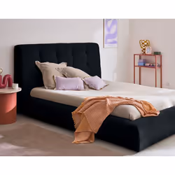 Onyx - lit coffre - 180x200 cm - en velours côtelé - sommier inclus