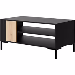 Cambridge - table basse - bois et noir - 100 cm