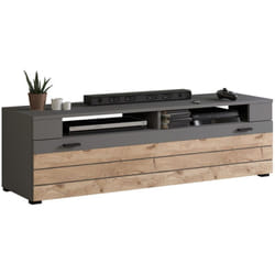 Wexford - meuble tv - gris et bois - 140 cm