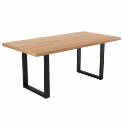 Jessie - table à manger - chêne et hêtre massif - 180 cm