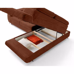 Best Mobilier 2481TER canapé Orange - Vue supplémentaire 6