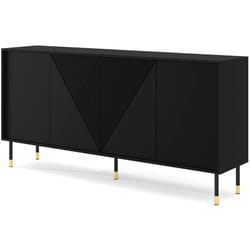 Kirua - buffet bas - 180 cm - noir