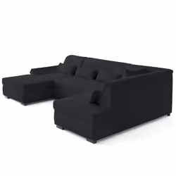 Best Mobilier 2498N canapé Noir - Vue supplémentaire 3