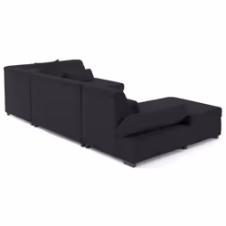 Best Mobilier 2498N canapé Noir - Vue supplémentaire 5
