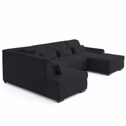 Best Mobilier 2499N canapé Noir - Vue supplémentaire 3