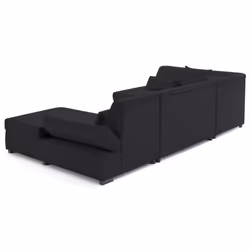 Best Mobilier 2499N canapé Noir - Vue supplémentaire 5