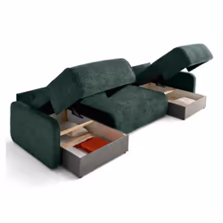 Lisa Design Apolline lit sofa 7 siège(s) Vert