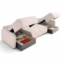 Lisa Design Apolline lit sofa 7 siège(s) Beige