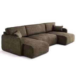 Lisa Design Apolline, lit sofa, Salon, Olive, 7 siège(s), Moderne, Doux