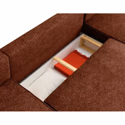 Lisa Design Apolline lit sofa 7 siège(s) Terre cuite