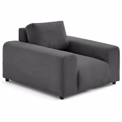 Garance - fauteuil en velours côtelé