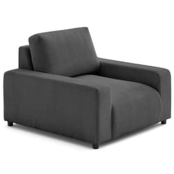 Pivoine - fauteuil en velours côtelé