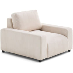 Pivoine - fauteuil en velours côtelé