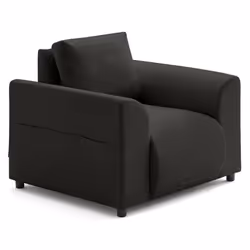 Camelia - fauteuil avec poche en velours