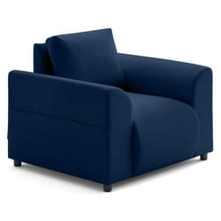 Camelia - fauteuil avec poche en velours