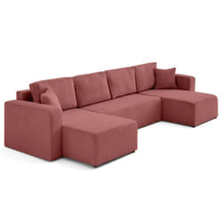 Best Mobilier Topaze lit sofa 7 siège(s) Rose