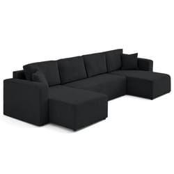 Best Mobilier Topaze lit sofa 7 siège(s) Noir