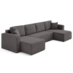 Best Mobilier Topaze lit sofa 7 siège(s) Gris foncé