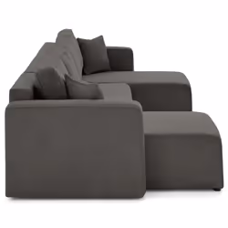 Best Mobilier Topaze lit sofa 7 siège(s) Gris foncé