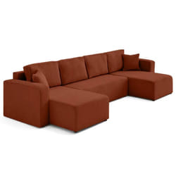 Best Mobilier Topaze lit sofa 7 siège(s) Terre cuite