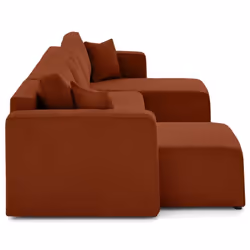 Best Mobilier Topaze lit sofa 7 siège(s) Terre cuite