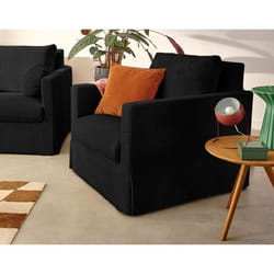 Serena - fauteuil déhoussable en velours côtelé