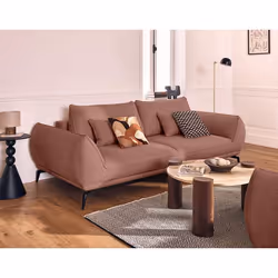 Arica - canapé droit 3 places convertible en tissu texturé
