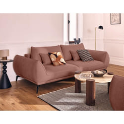 Arica - canapé droit 3 places convertible en tissu texturé