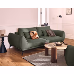Arica - canapé droit 3 places convertible en tissu texturé
