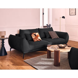 Arica - canapé droit 3 places convertible en tissu texturé