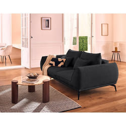 Arica - canapé droit 2 places en tissu texturé