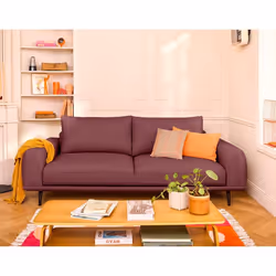 Vicence - canapé droit 3 places convertible en tissu
