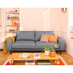 Vicence - canapé droit 3 places convertible en tissu